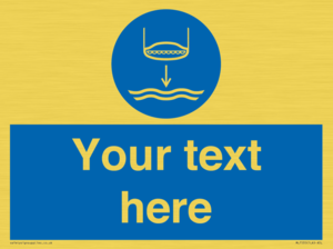 Custom Lower lifeboat to the water in launch sequence